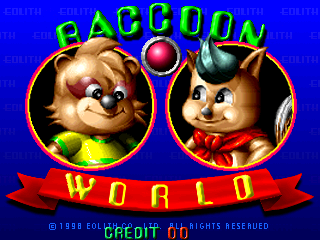Raccoon World Title Screen